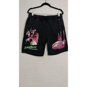 Friday The 13th Mens' Movie Film Jason Mask Horror Fabric Shorts Size M Medium